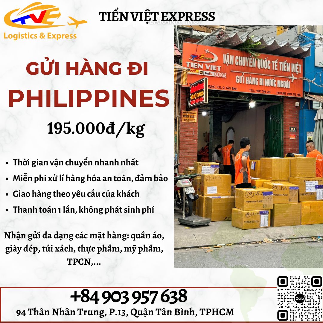 Gửi hàng đi Philippines - Tiến Việt Express